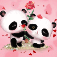 Pink Panda Love