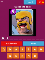 Quiz Clash Royale card for PC