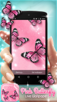 Pink Butterfly Live Wallpaper for PC