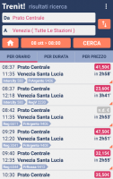 Trains schedules in Italy for PC