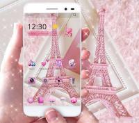 Pink Theme Eiffel Tower Love for PC